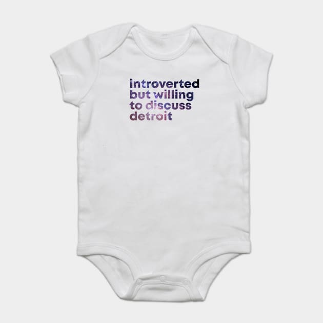 Detroit Michigan Baby Bodysuit by OKDave